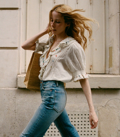 DÔEN Women Hettie Top - Sea Salt