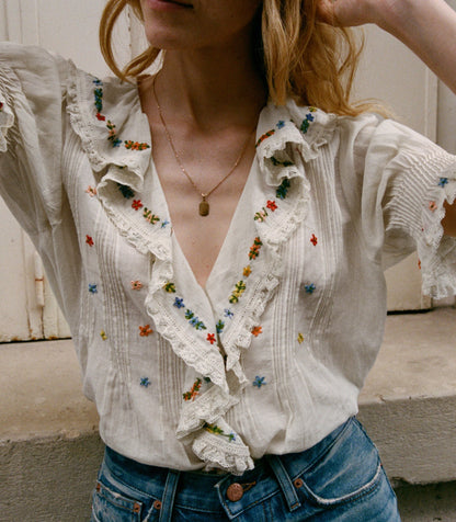 DÔEN Women Hettie Top - Sea Salt
