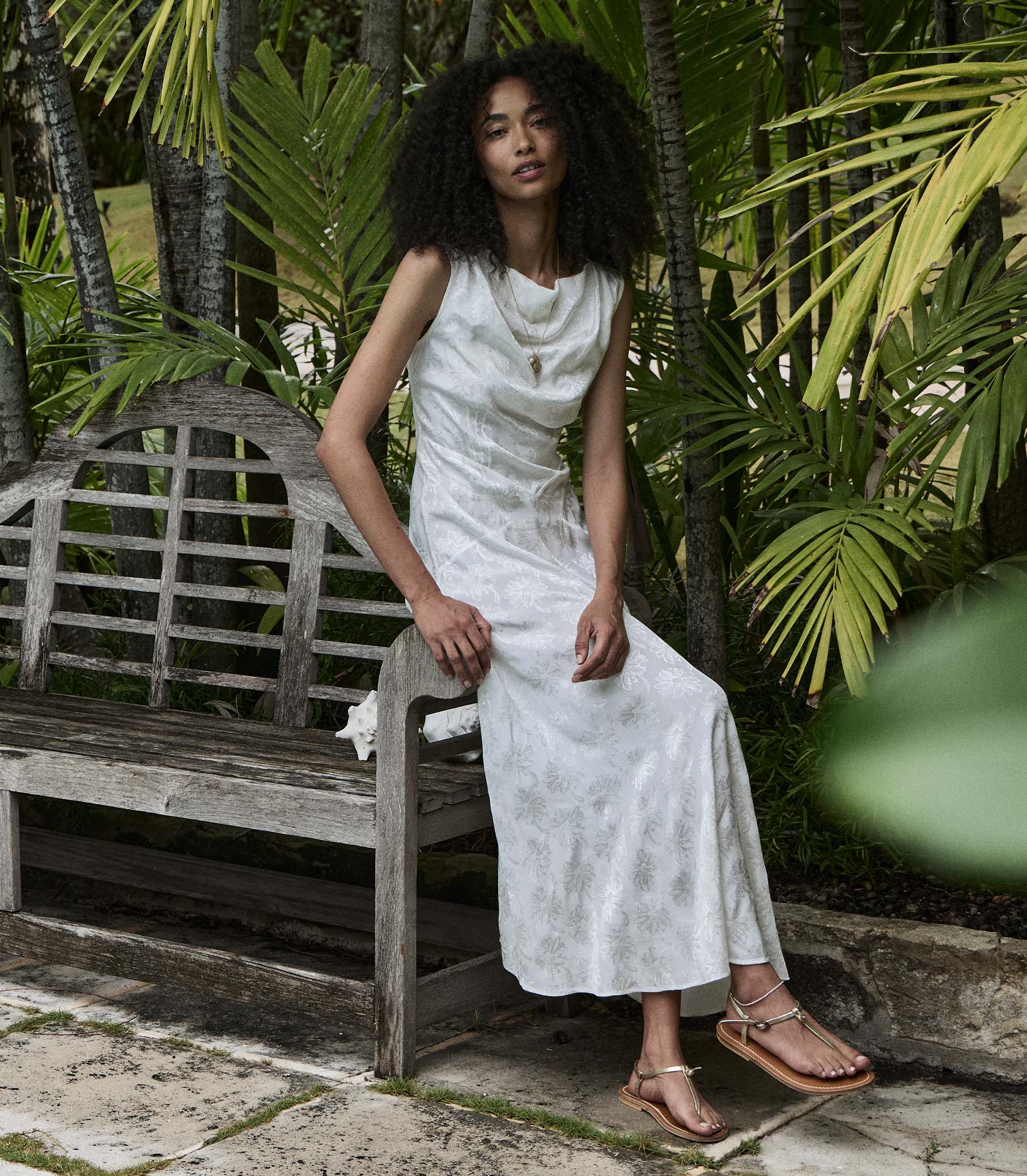 DÔEN Women Louisa Dress - Salt Marguerite Jolie