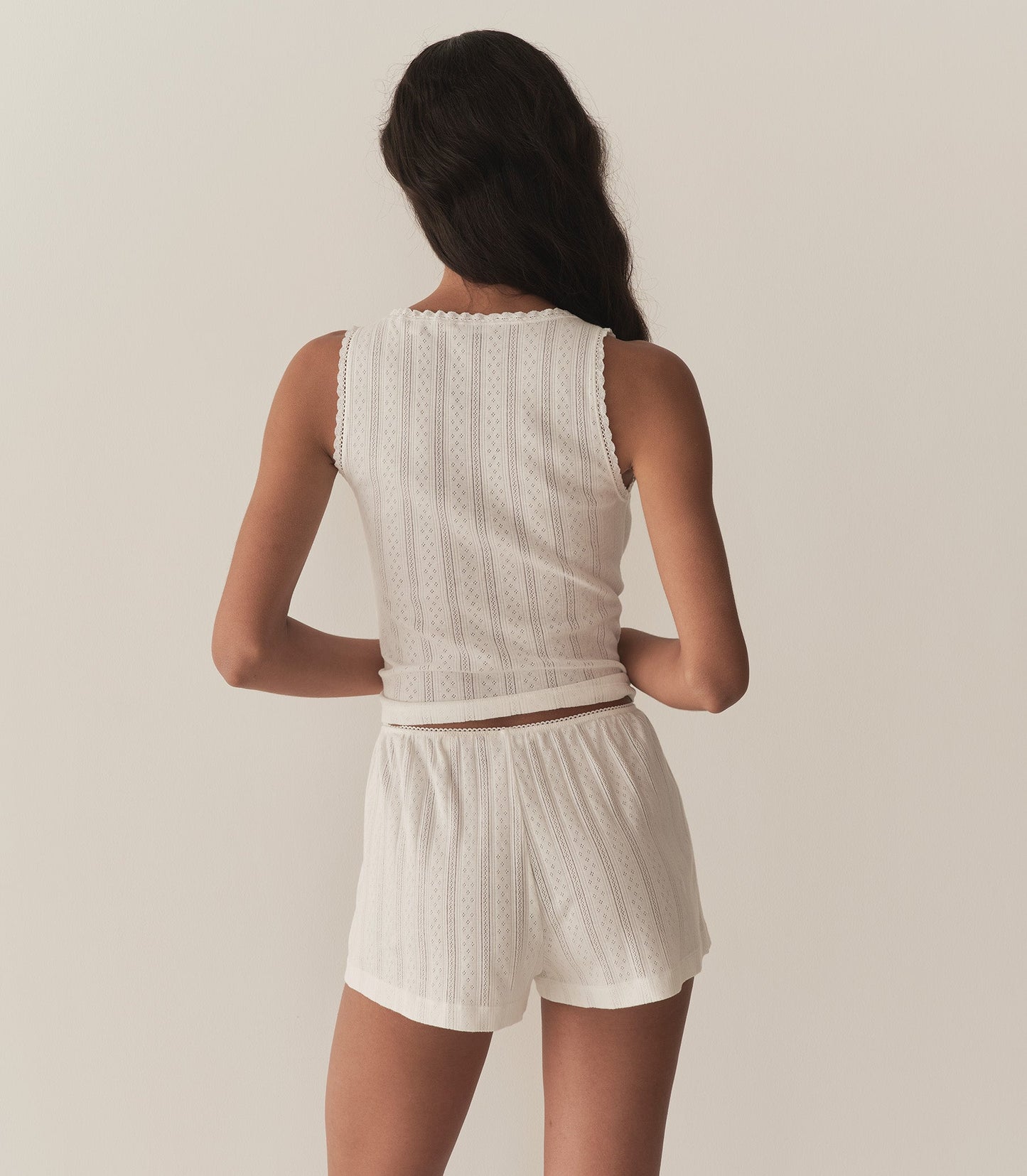 DÔEN Women Loren Pointelle Short - Salt