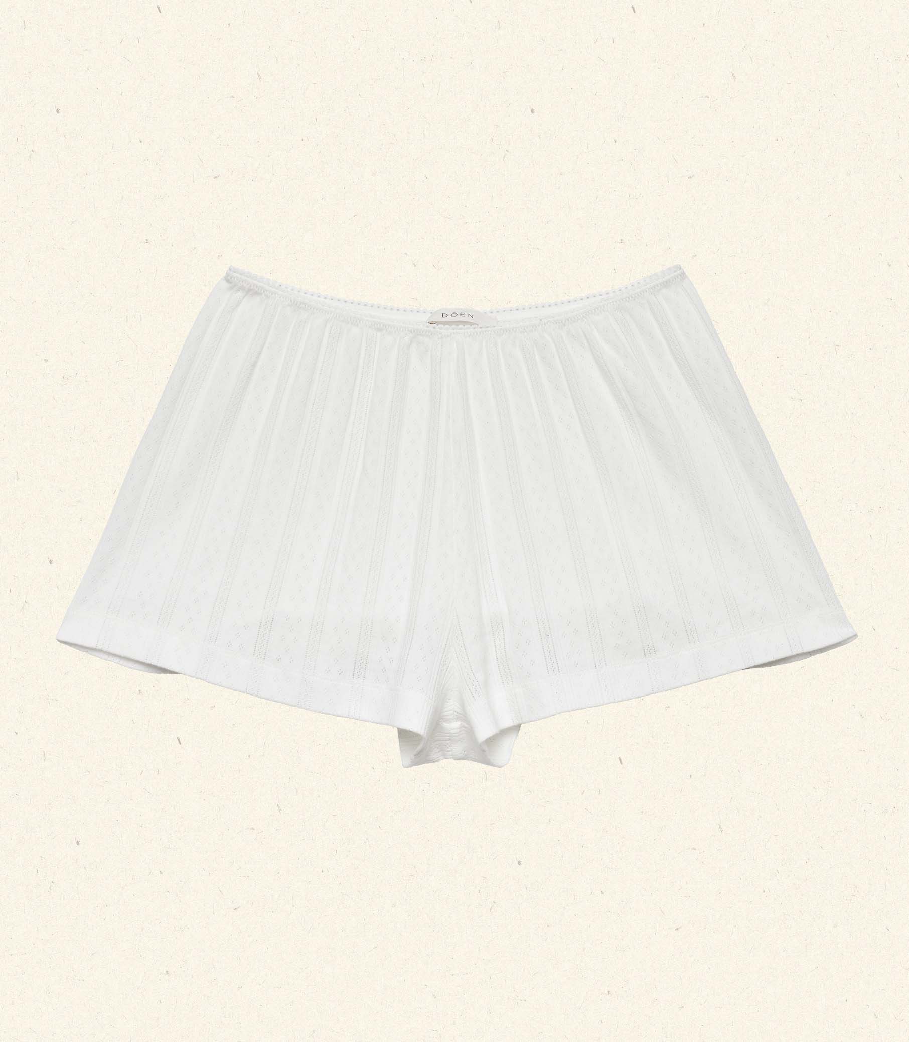 DÔEN Women Loren Pointelle Short - Salt