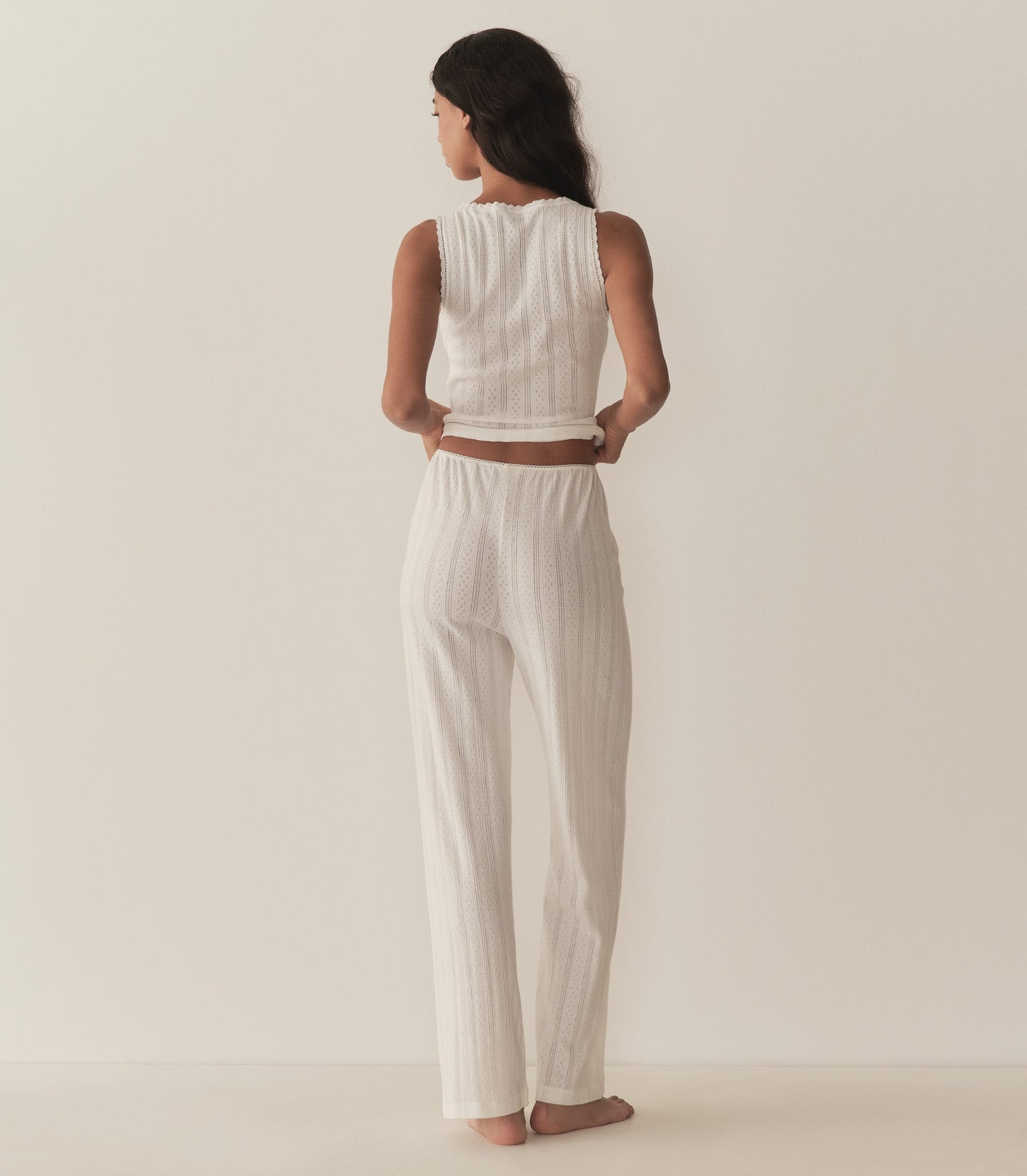 DÔEN Women Lavon Pointelle Pant - Salt