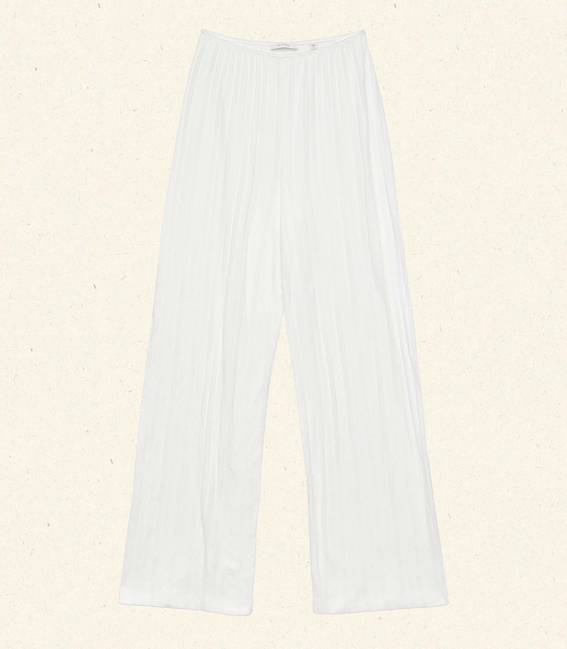 DÔEN Women Lavon Pointelle Pant - Salt