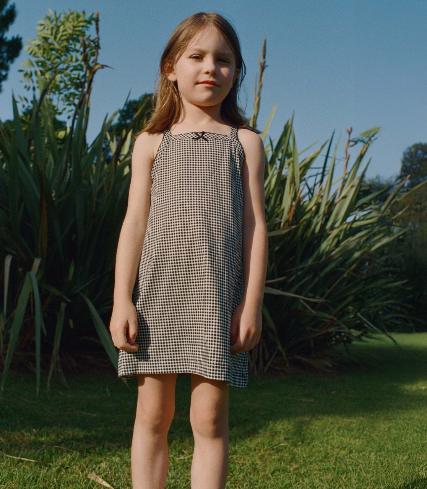 DÔEN Kids Nixie Dress - Noir La Maddalena Gingham