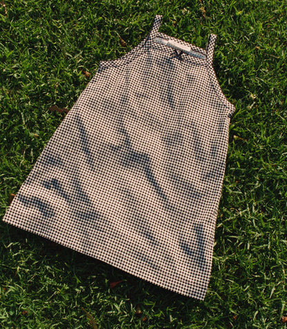 DÔEN Kids Nixie Dress - Noir La Maddalena Gingham