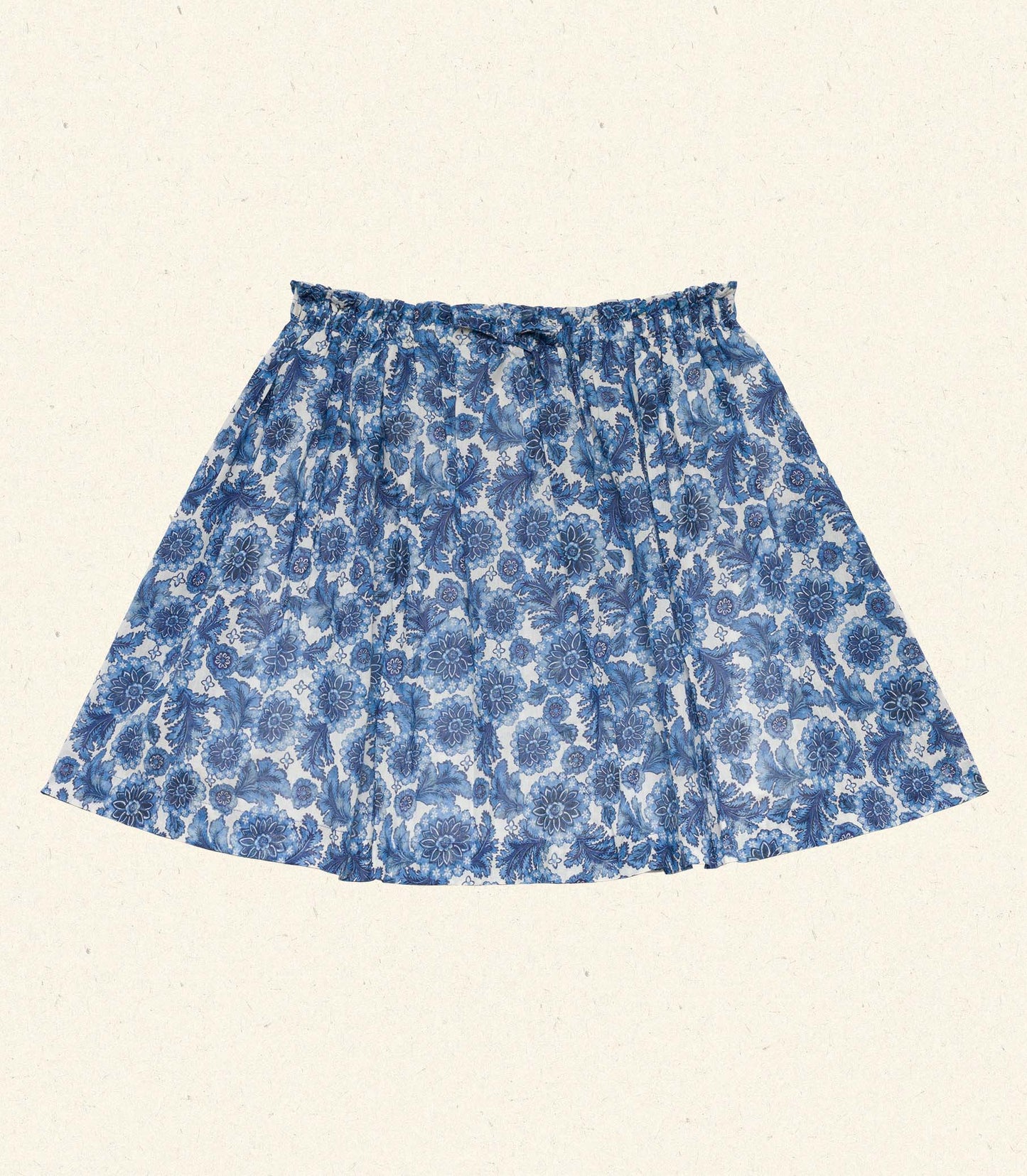 DÔEN Kids Milianne Skirt - Bleu Soleil Fleurit