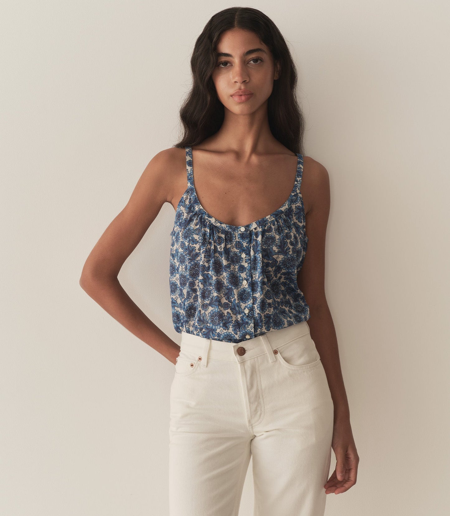 DÔEN Women Nalina Top - Bleu Soleil Fleurit