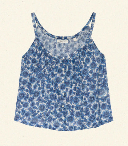 DÔEN Women Nalina Top - Bleu Soleil Fleurit