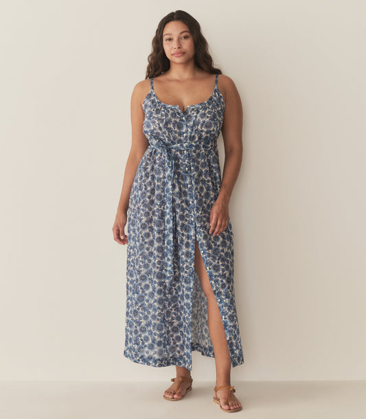 DÔEN Women Nevita Dress - Bleu Soleil Fleurit