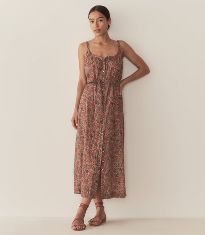 DÔEN Women Nevita Dress - L'Orange Soleil Fleurit