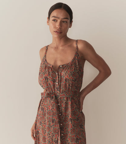 DÔEN Women Nevita Dress - L'Orange Soleil Fleurit