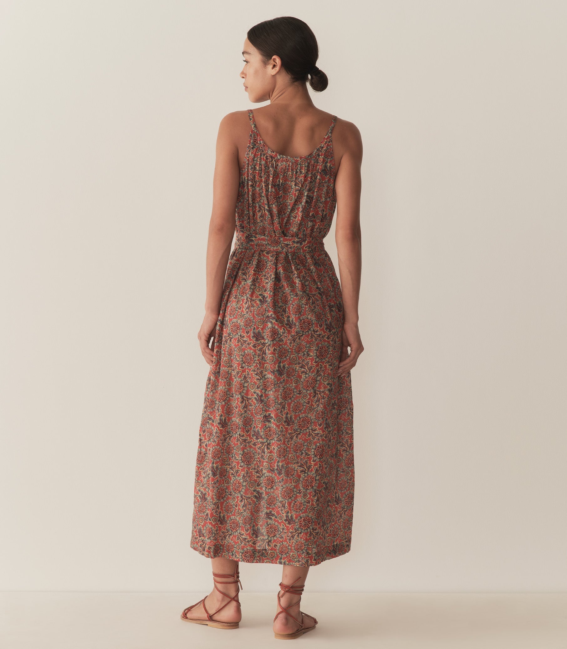 DÔEN Women Nevita Dress - L'Orange Soleil Fleurit