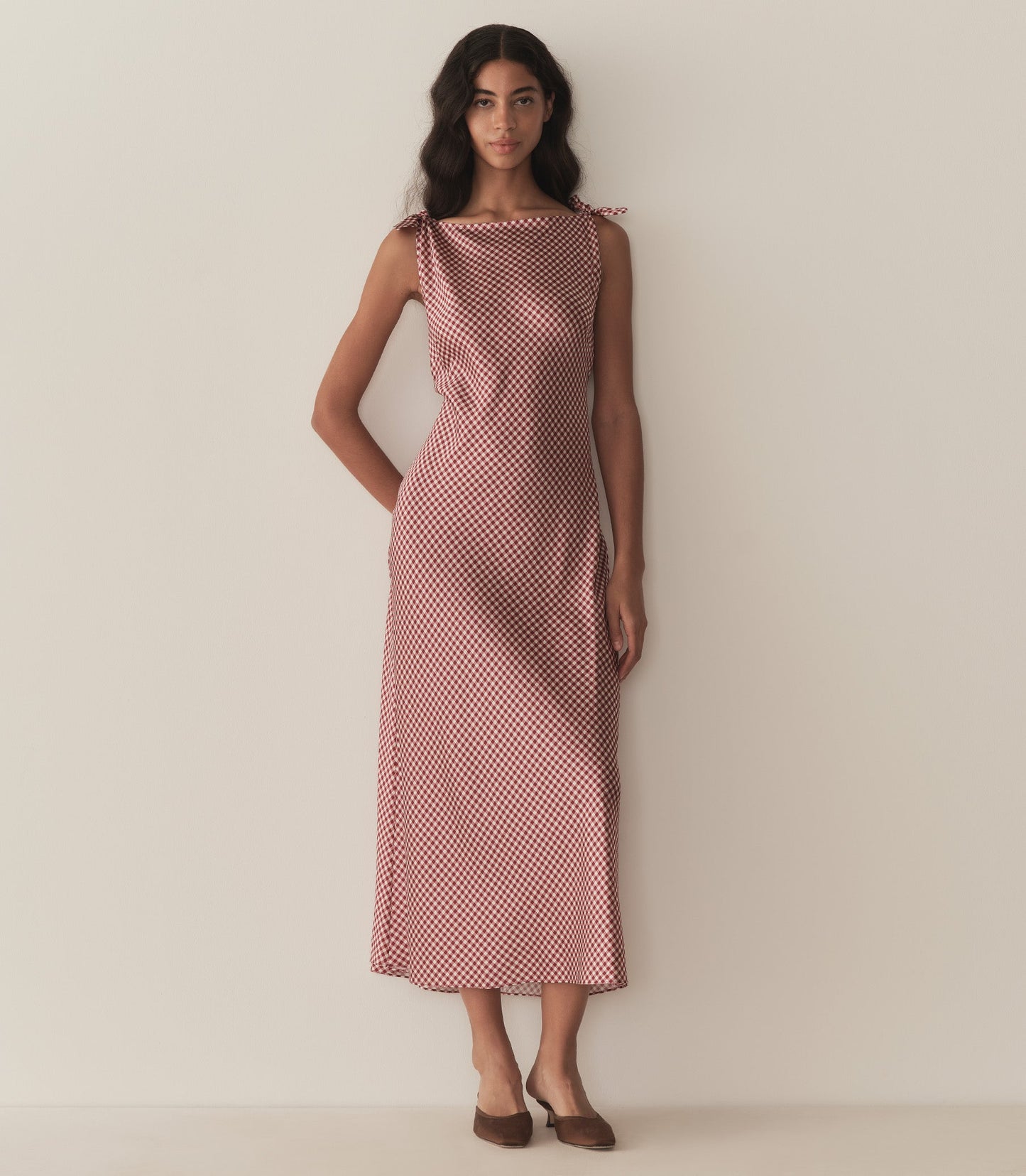 DÔEN Women Mariselle Dress - Mulberry Valencia Gingham