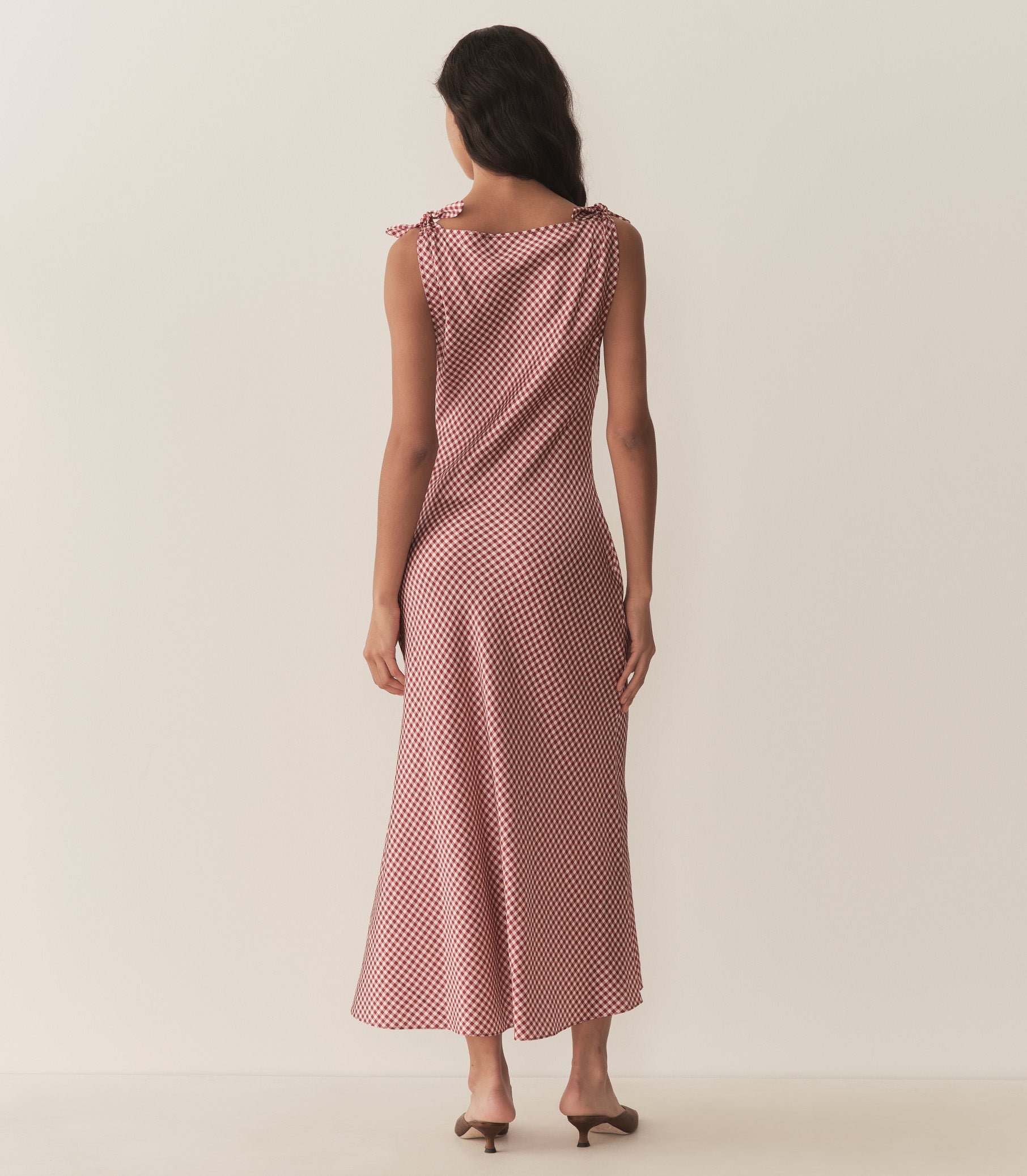 DÔEN Women Mariselle Dress - Mulberry Valencia Gingham
