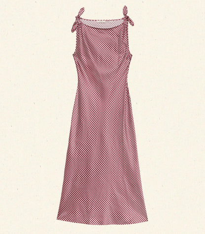 DÔEN Women Mariselle Dress - Mulberry Valencia Gingham