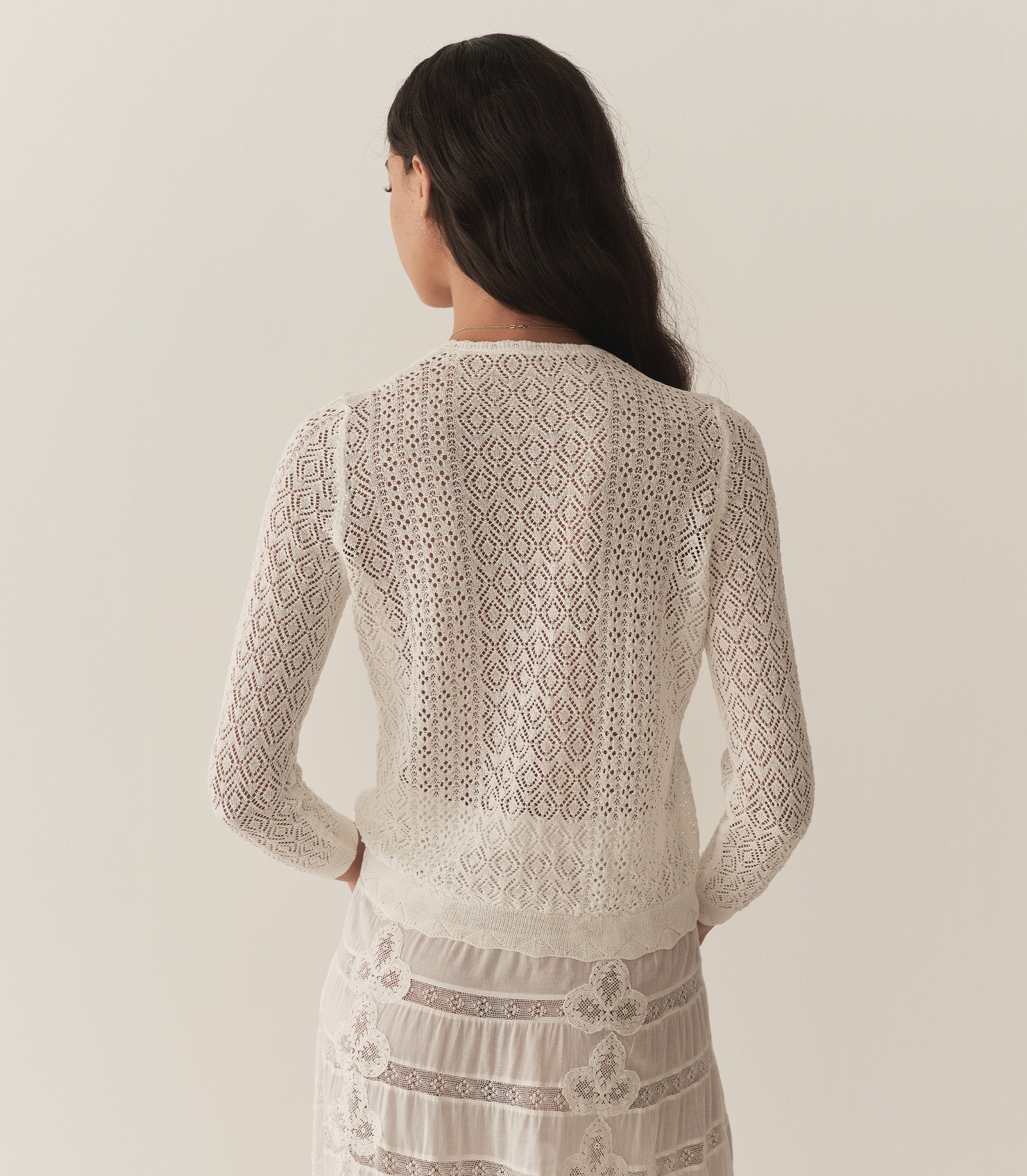 DÔEN Women Diane Cardigan - Ivory