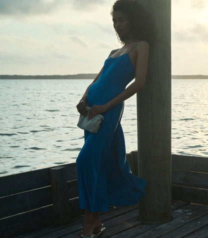 DÔEN Women Lorraine Dress - Blue Tourmaline