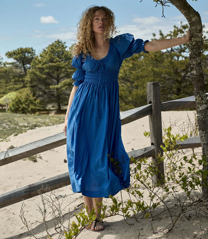 DÔEN Women Ischia Dress - Corfu Blue