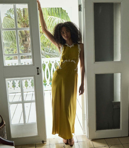 DÔEN Women Odelina Dress - Oakmoss