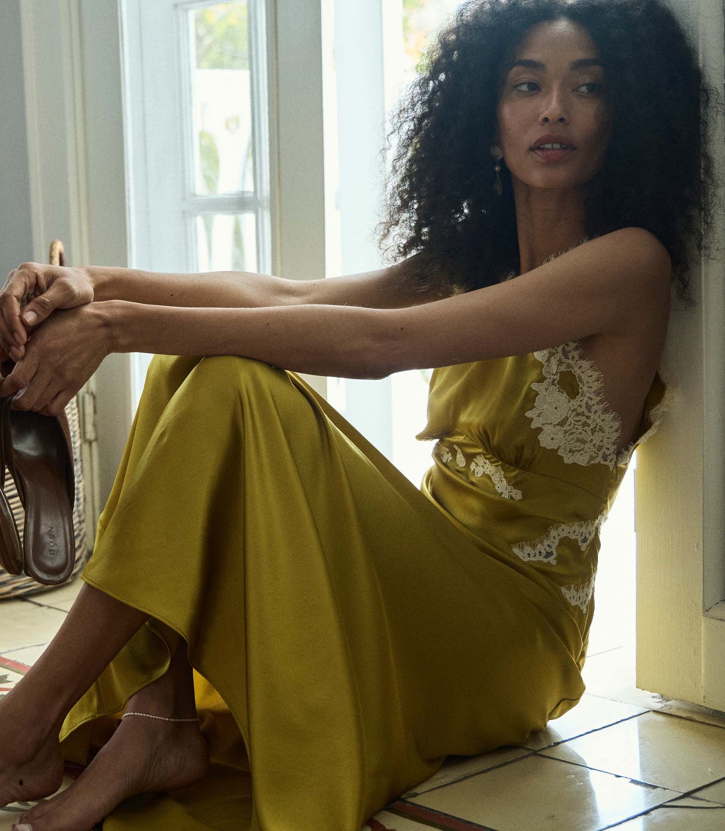 DÔEN Women Odelina Dress - Oakmoss