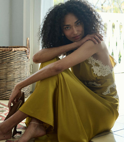 DÔEN Women Odelina Dress - Oakmoss