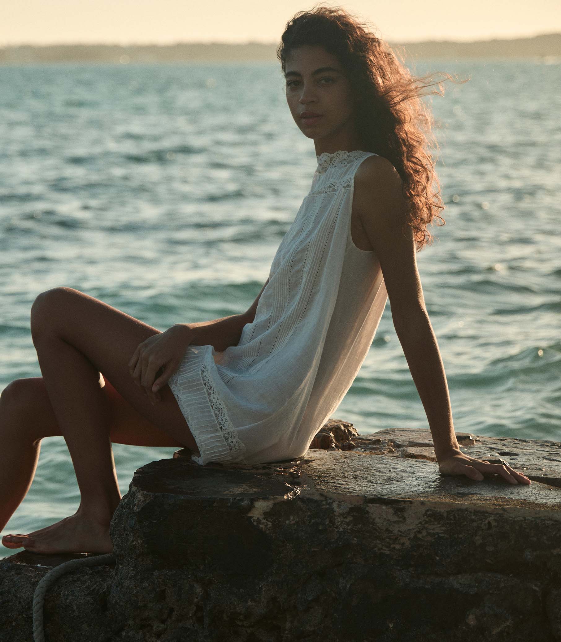 DÔEN Women Lida Dress - Salt