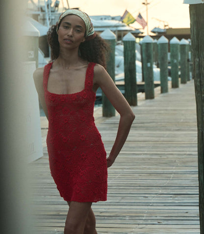 DÔEN Women Eloise Dress - Ruby