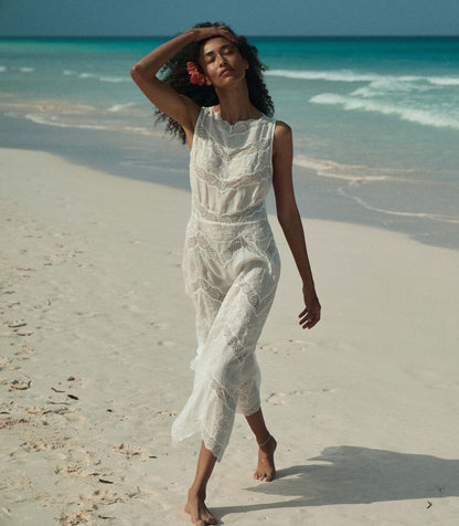 DÔEN Women Evanora Dress - Salt