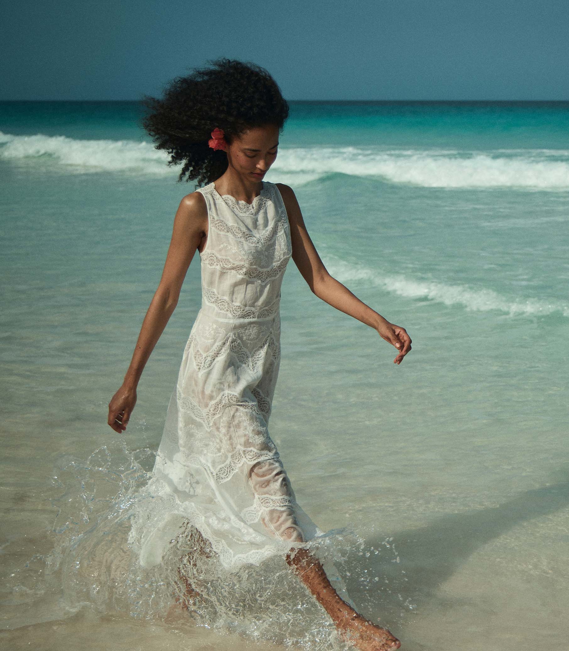 DÔEN Women Evanora Dress - Salt