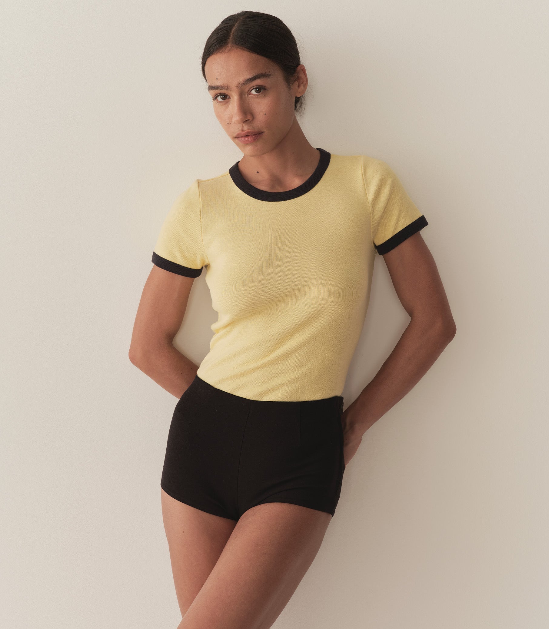 DÔEN Women Vivi Ringer Tee - Wild Honeysuckle