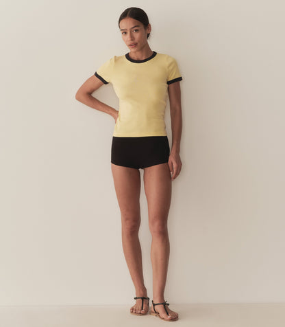 DÔEN Women Vivi Ringer Tee - Wild Honeysuckle