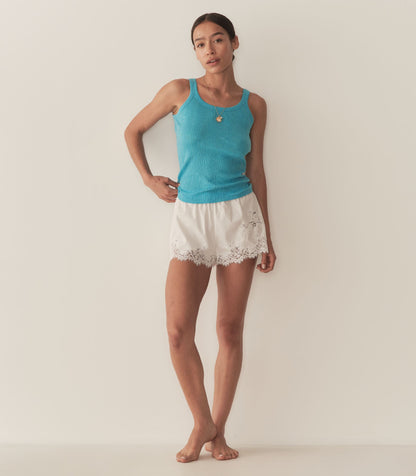 DÔEN Women Seine Cashmere Tank - Mediterranean Sea