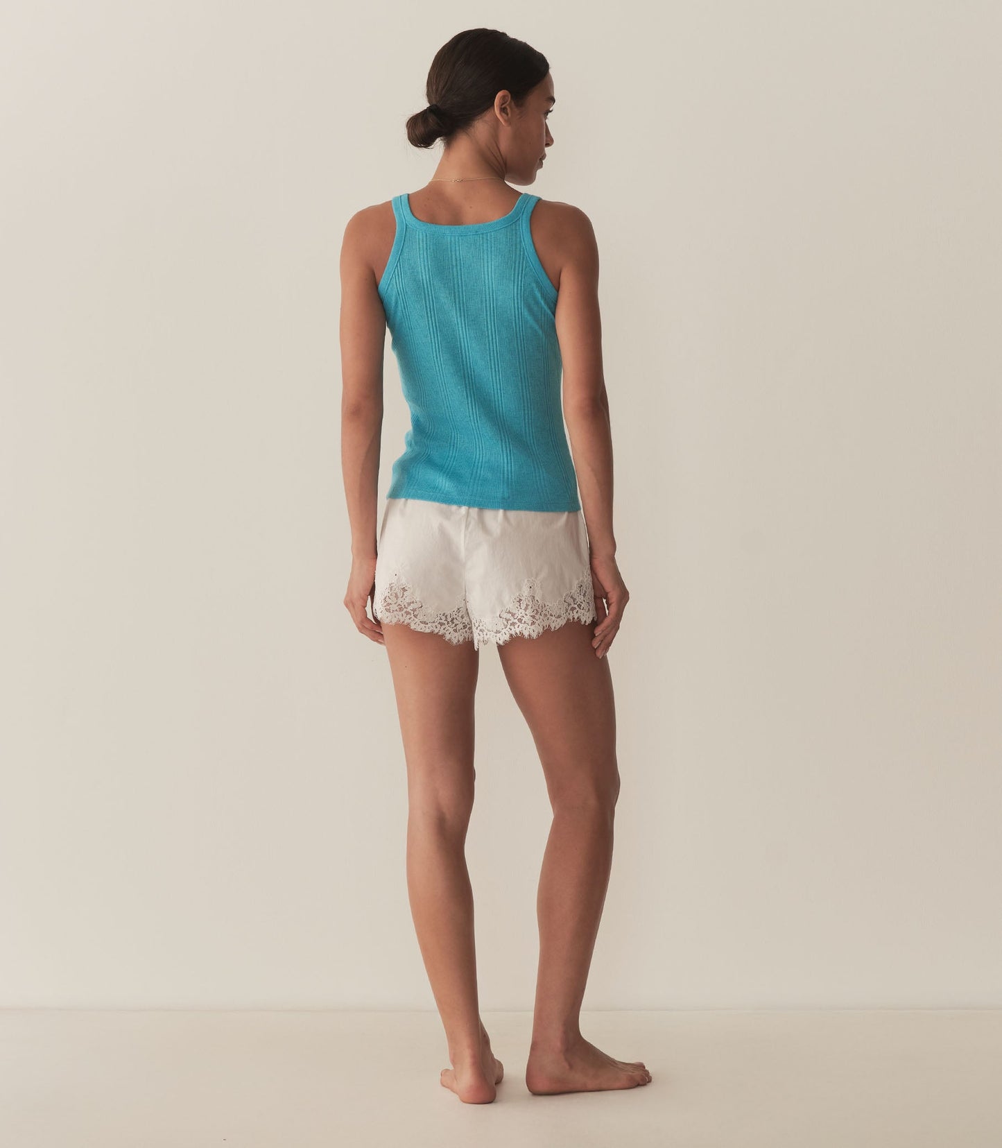 DÔEN Women Seine Cashmere Tank - Mediterranean Sea