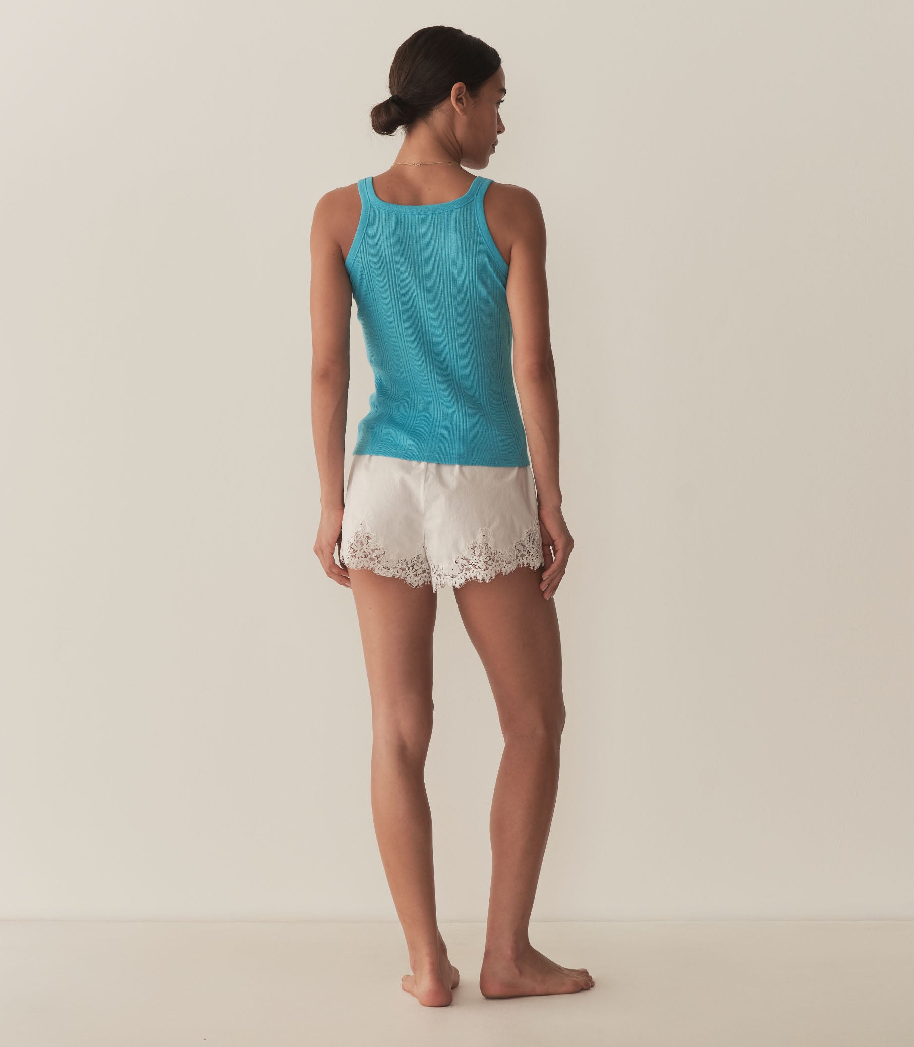 DÔEN Women Seine Cashmere Tank - Mediterranean Sea