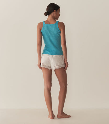 DÔEN Women Seine Cashmere Tank - Mediterranean Sea