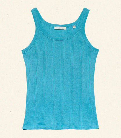 DÔEN Women Seine Cashmere Tank - Mediterranean Sea