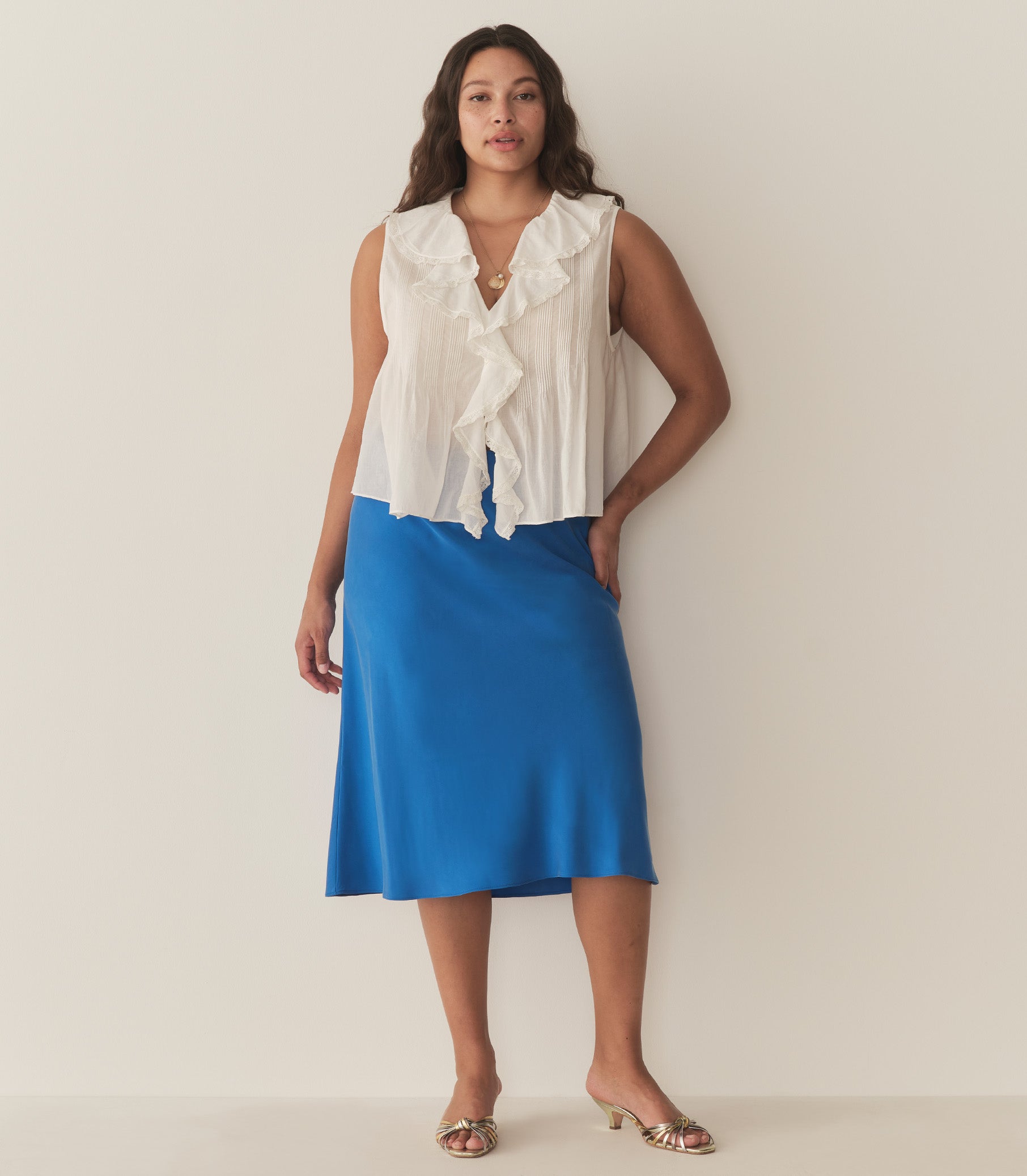DÔEN Women Elowena Skirt - Blue Tourmaline