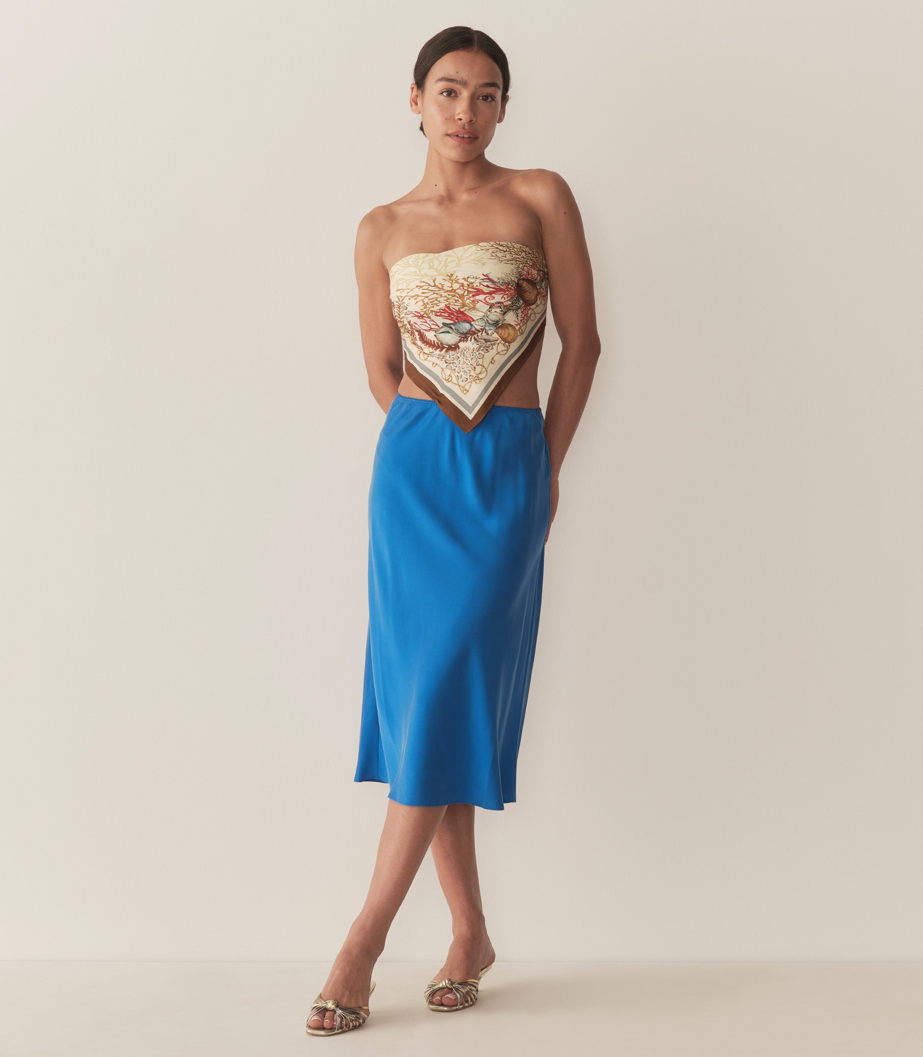 DÔEN Women Elowena Skirt - Blue Tourmaline