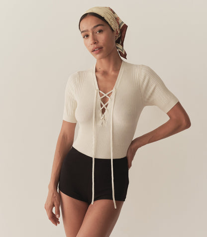 DÔEN Women Auguste Top - Creme