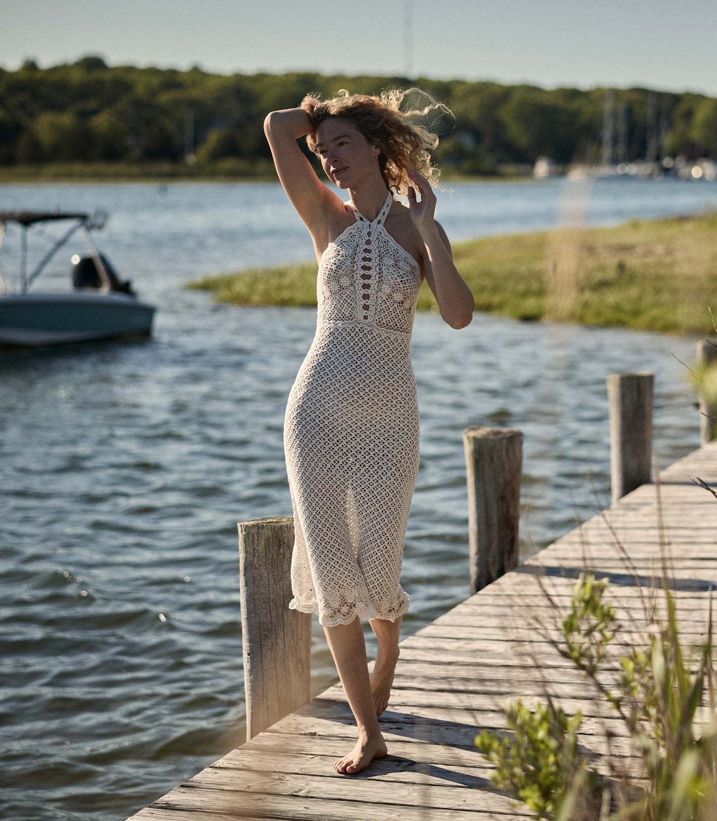 DÔEN Women Liane Dress - Pearl