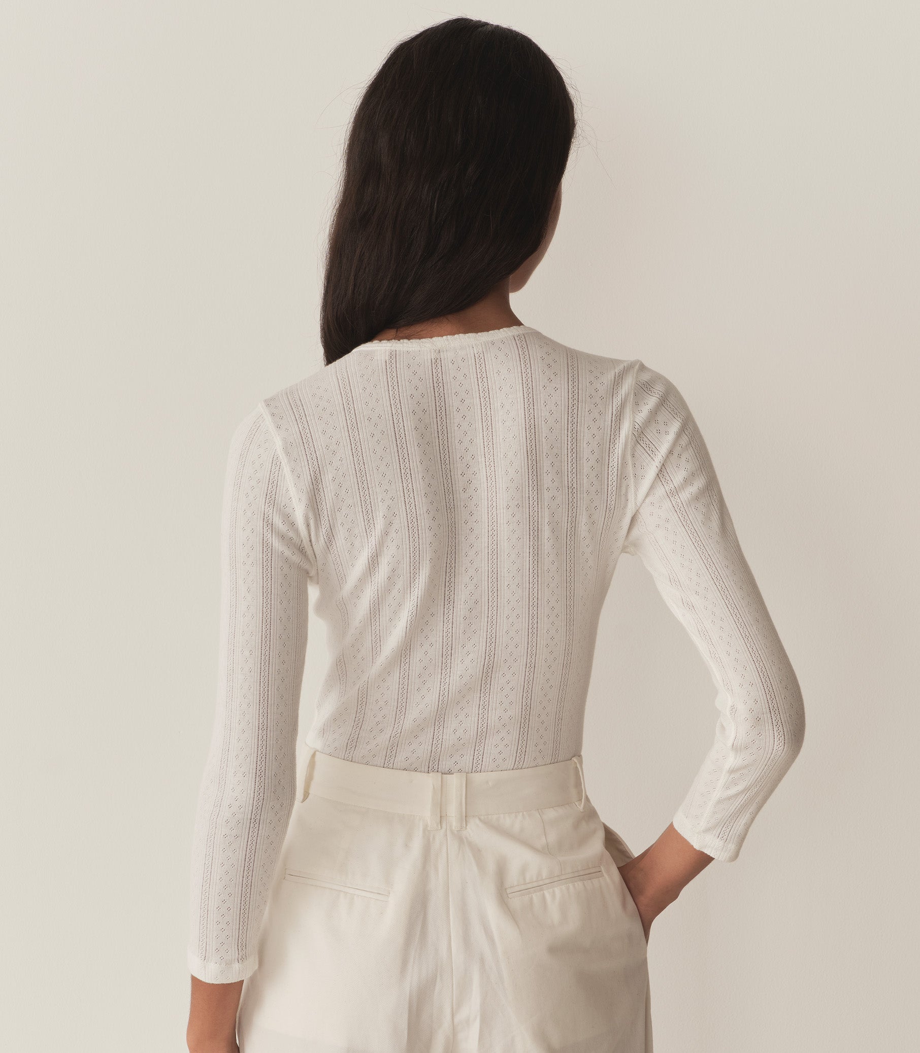 DÔEN Women Paola Tee - Salt Quelle Jolie Pointelle