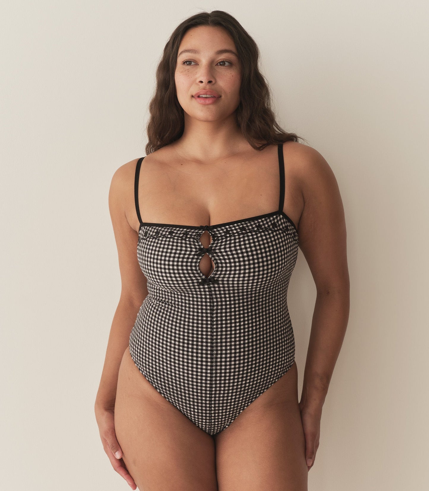 DÔEN Women Adrielle Maillot - La Maddalena Gingham