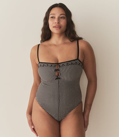 DÔEN Women Adrielle Maillot - La Maddalena Gingham