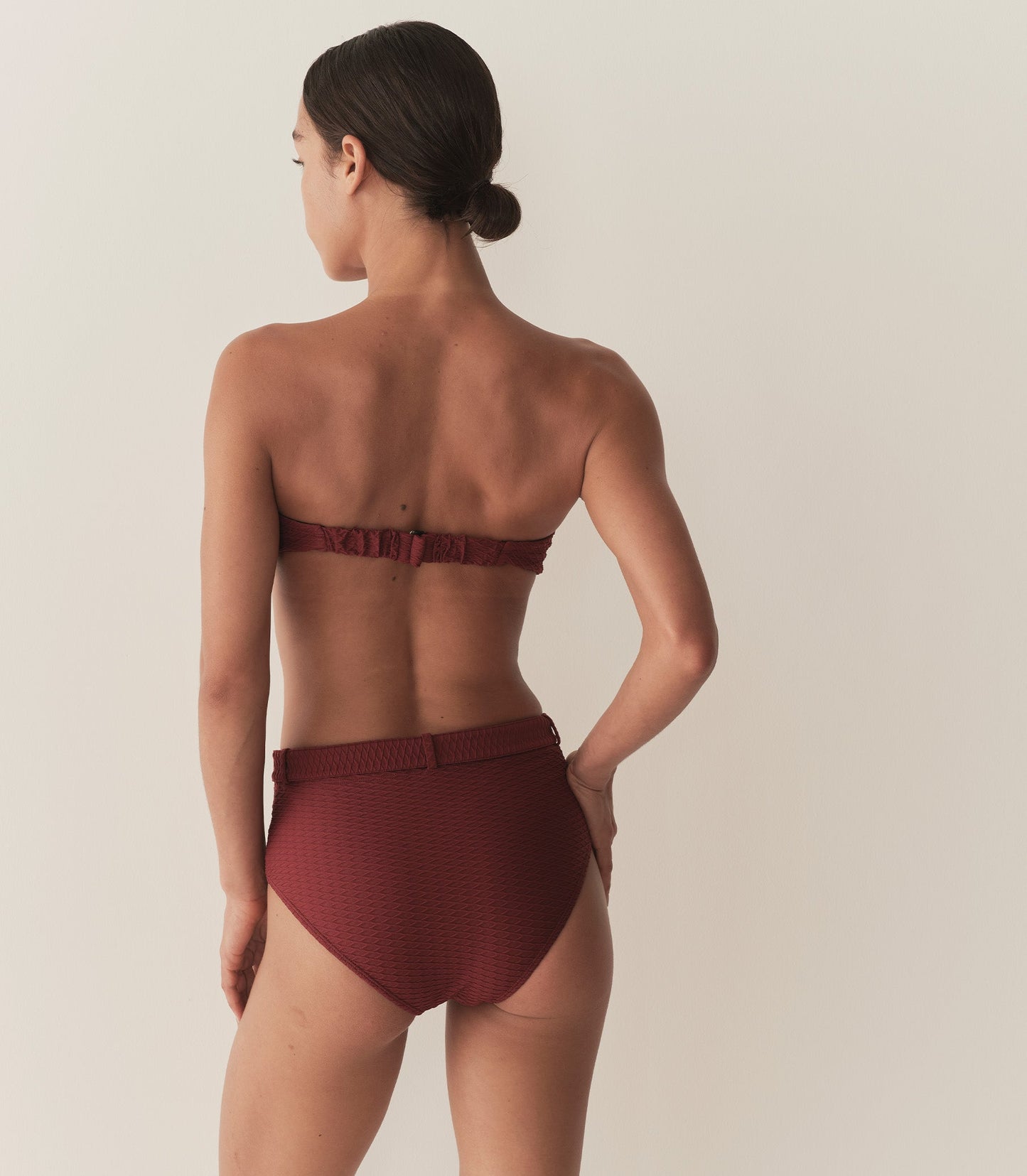 DÔEN Women Evora Bikini Bottom - Deep Sumac