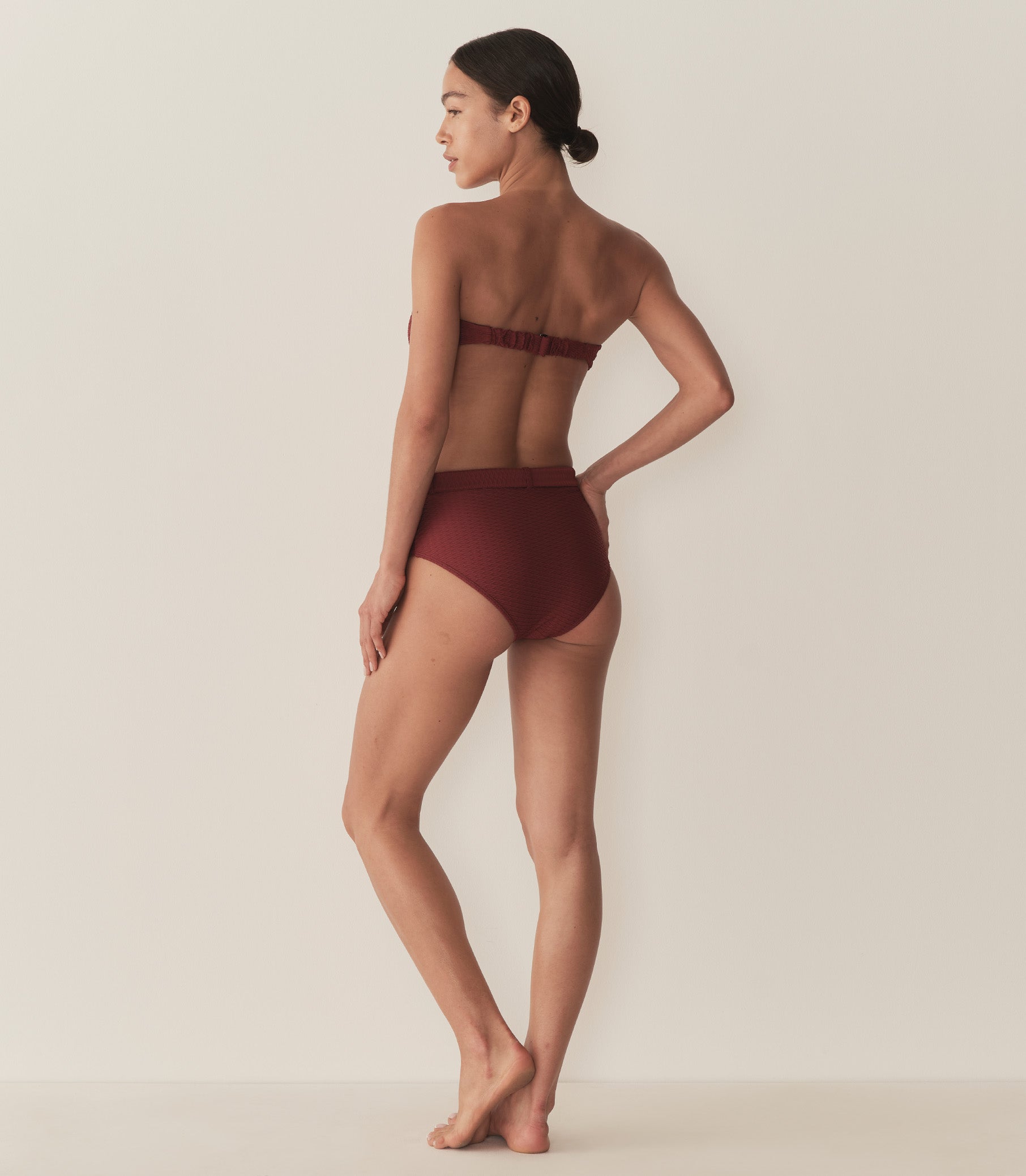 DÔEN Women Evora Bikini Bottom - Deep Sumac