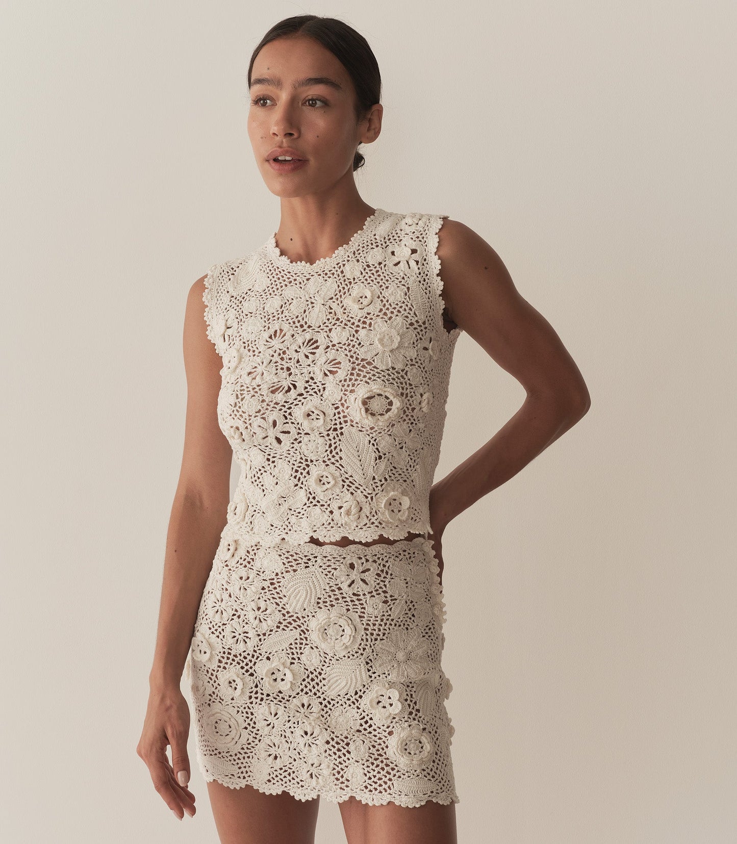 DÔEN Women Maritza Skirt - Pearl