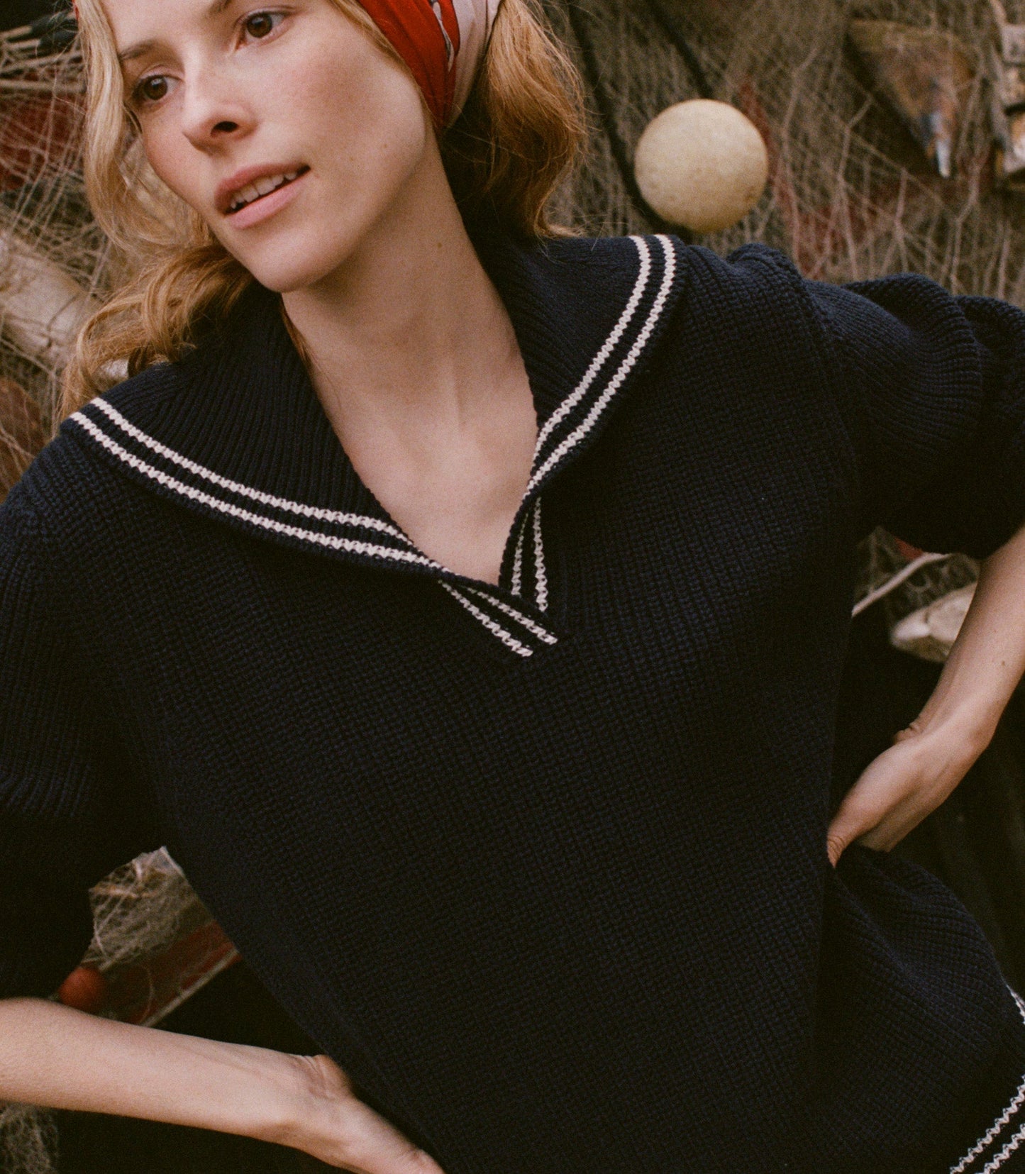 DÔEN Women Voyage Sweater - Deep Navy