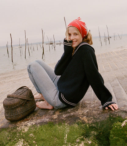 DÔEN Women Voyage Sweater - Deep Navy