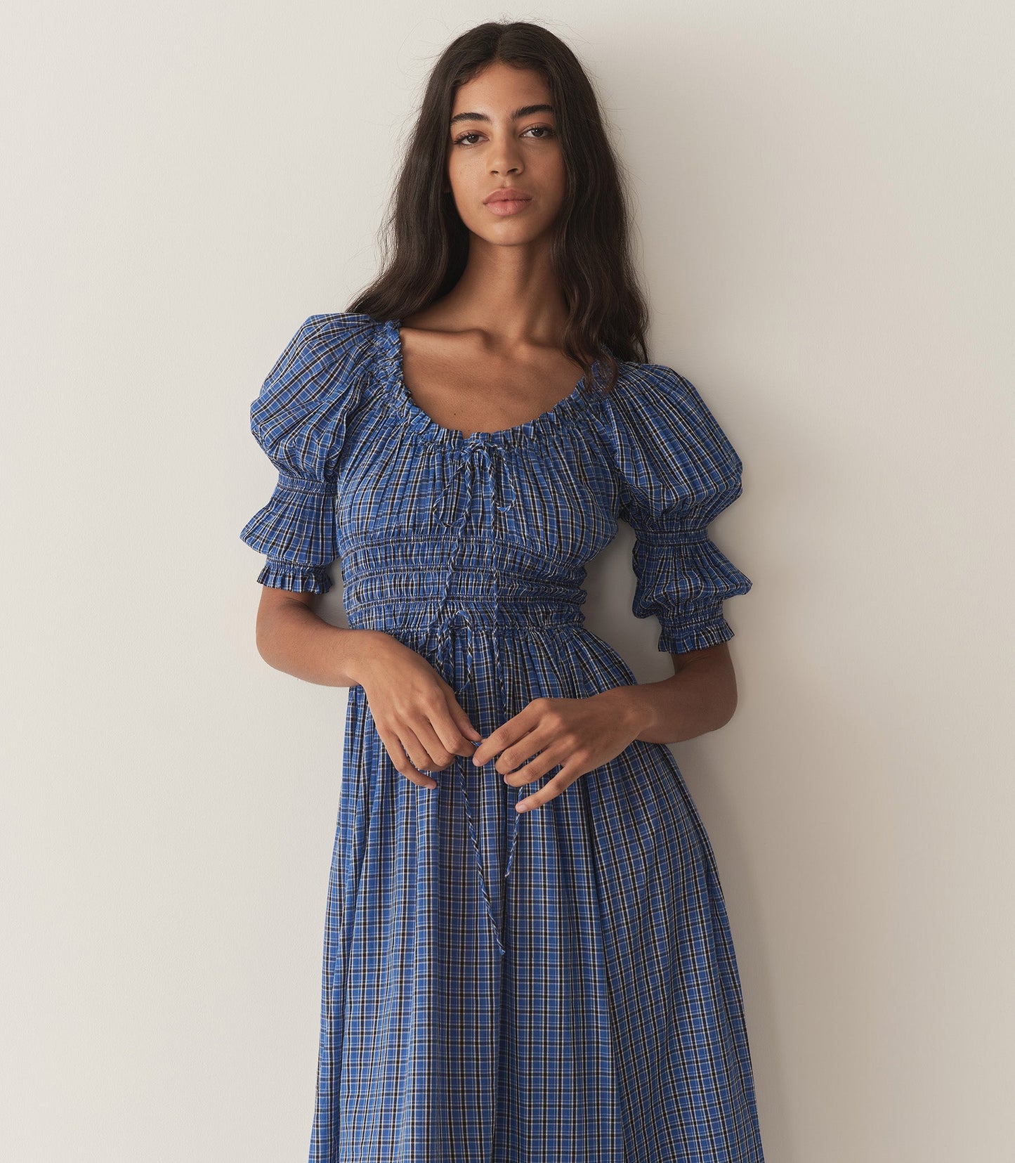 DÔEN Women Ischia Dress - Cassis Check