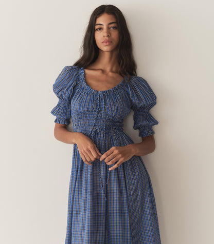 DÔEN Women Ischia Dress - Cassis Check